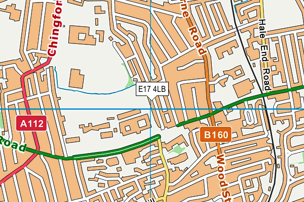 E17 4LB map - OS VectorMap District (Ordnance Survey)