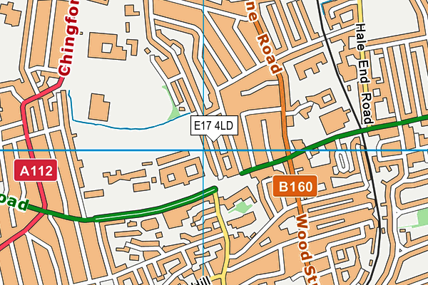 E17 4LD map - OS VectorMap District (Ordnance Survey)