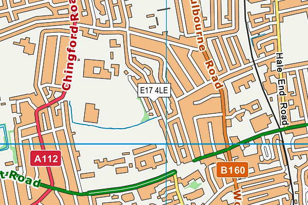 E17 4LE map - OS VectorMap District (Ordnance Survey)