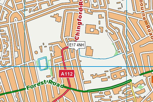 E17 4NH map - OS VectorMap District (Ordnance Survey)