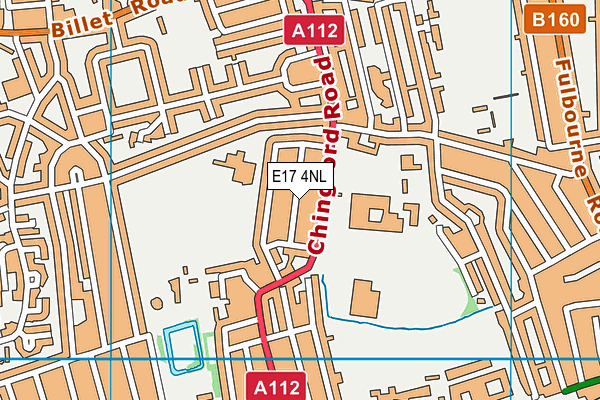 E17 4NL map - OS VectorMap District (Ordnance Survey)