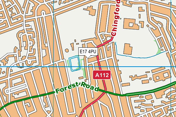 Lloyd Park map (E17 4PU) - OS VectorMap District (Ordnance Survey)
