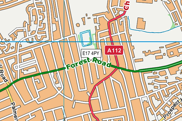 E17 4PY map - OS VectorMap District (Ordnance Survey)