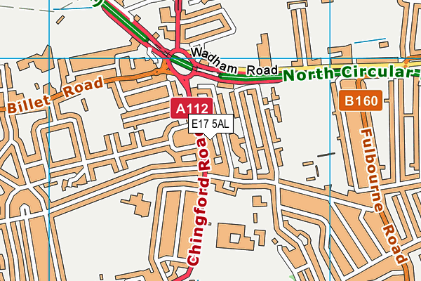 E17 5AL map - OS VectorMap District (Ordnance Survey)