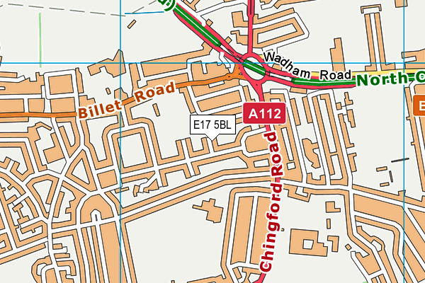 E17 5BL map - OS VectorMap District (Ordnance Survey)