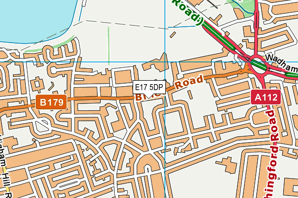 Walthamstow Academy map (E17 5DP) - OS VectorMap District (Ordnance Survey)