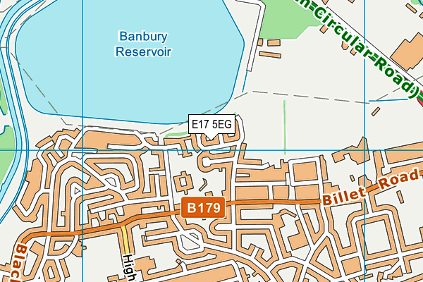 E17 5EG map - OS VectorMap District (Ordnance Survey)