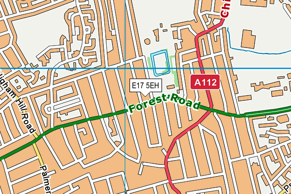 E17 5EH map - OS VectorMap District (Ordnance Survey)