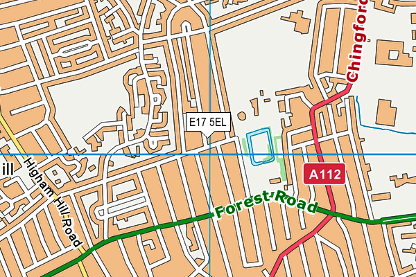 E17 5EL map - OS VectorMap District (Ordnance Survey)