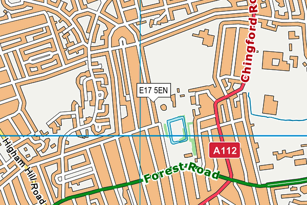 E17 5EN map - OS VectorMap District (Ordnance Survey)