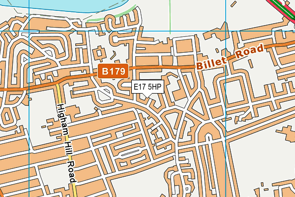 E17 5HP map - OS VectorMap District (Ordnance Survey)