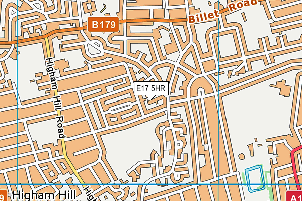 E17 5HR map - OS VectorMap District (Ordnance Survey)