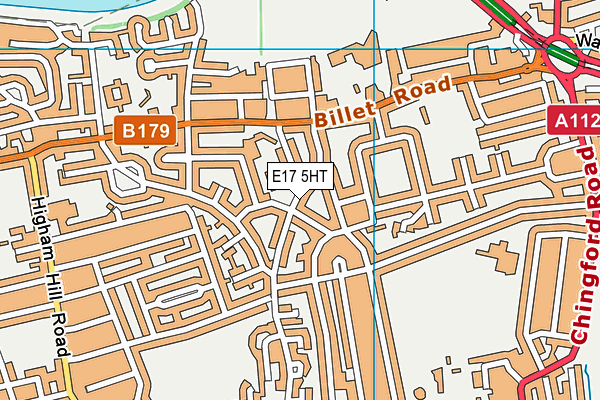 E17 5HT map - OS VectorMap District (Ordnance Survey)