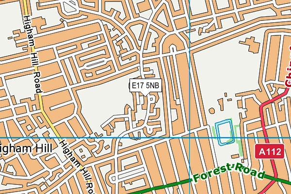 E17 5NB map - OS VectorMap District (Ordnance Survey)