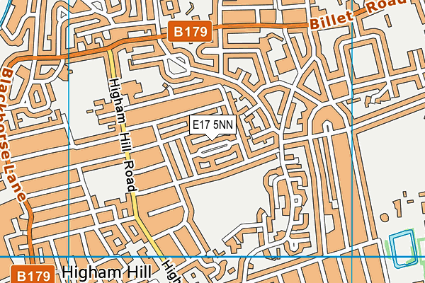 E17 5NN map - OS VectorMap District (Ordnance Survey)