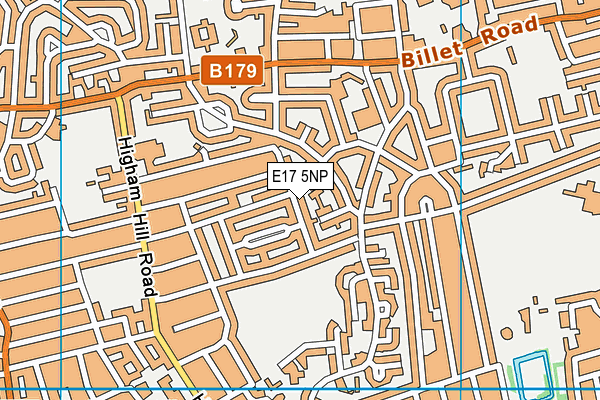 E17 5NP map - OS VectorMap District (Ordnance Survey)