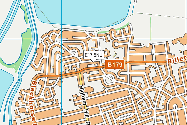 E17 5NU map - OS VectorMap District (Ordnance Survey)