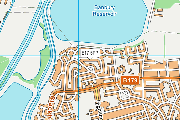 E17 5PP map - OS VectorMap District (Ordnance Survey)