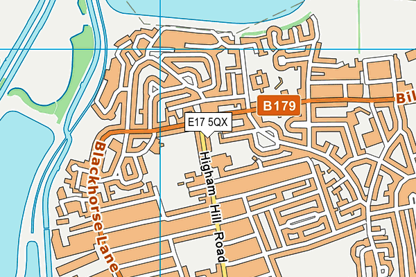 Whittingham Primary Academy map (E17 5QX) - OS VectorMap District (Ordnance Survey)