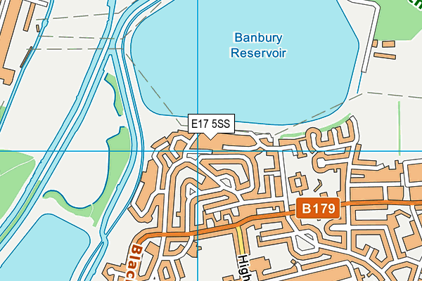 E17 5SS map - OS VectorMap District (Ordnance Survey)