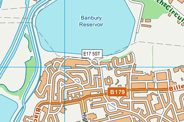 E17 5ST map - OS VectorMap District (Ordnance Survey)