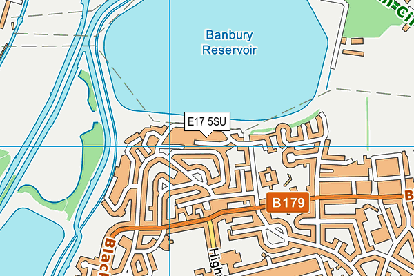 E17 5SU map - OS VectorMap District (Ordnance Survey)