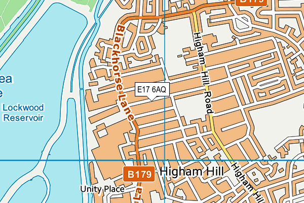 E17 6AQ map - OS VectorMap District (Ordnance Survey)