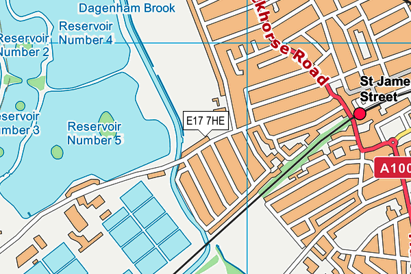 Douglas Eyre Sports Ground map (E17 7HE) - OS VectorMap District (Ordnance Survey)