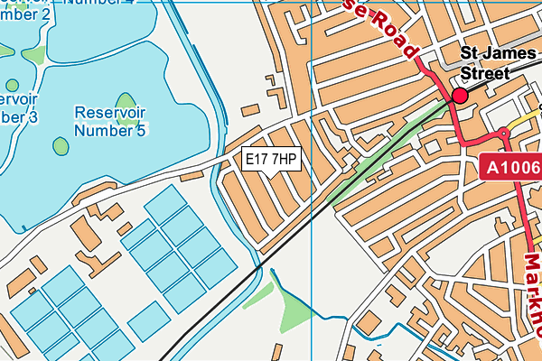 E17 7HP map - OS VectorMap District (Ordnance Survey)