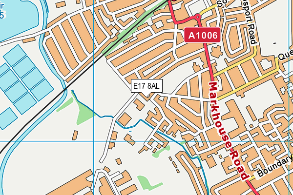 E17 8AL map - OS VectorMap District (Ordnance Survey)