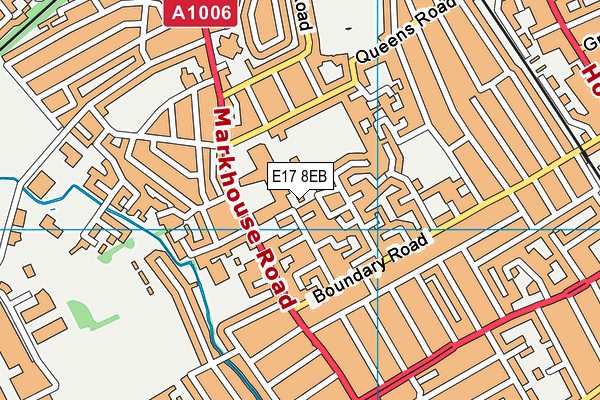 E17 8EB map - OS VectorMap District (Ordnance Survey)