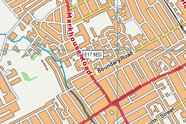 E17 8ED map - OS VectorMap District (Ordnance Survey)