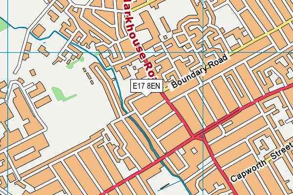 E17 8EN map - OS VectorMap District (Ordnance Survey)