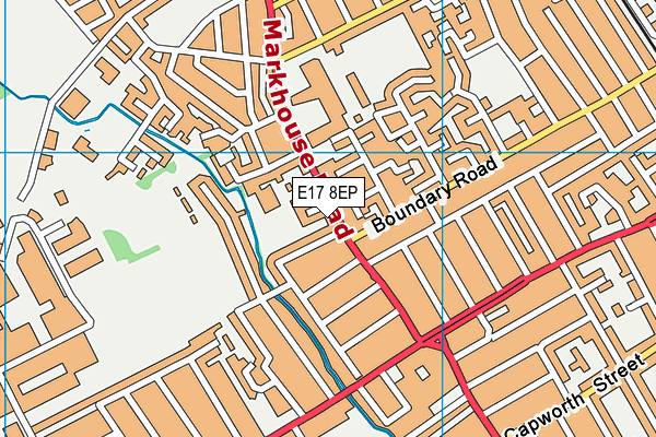 E17 8EP map - OS VectorMap District (Ordnance Survey)