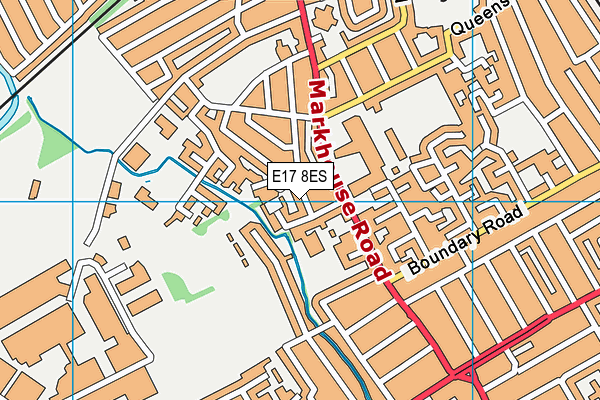 E17 8ES map - OS VectorMap District (Ordnance Survey)