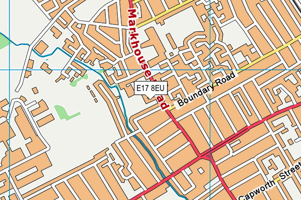 E17 8EU map - OS VectorMap District (Ordnance Survey)