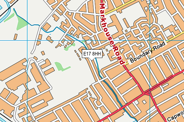 E17 8HH map - OS VectorMap District (Ordnance Survey)