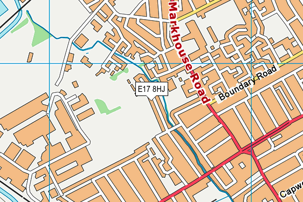 E17 8HJ map - OS VectorMap District (Ordnance Survey)
