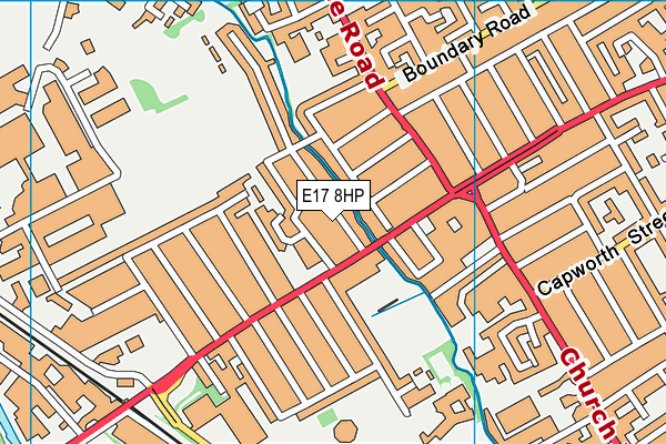 E17 8HP map - OS VectorMap District (Ordnance Survey)