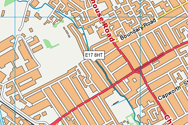 E17 8HT map - OS VectorMap District (Ordnance Survey)