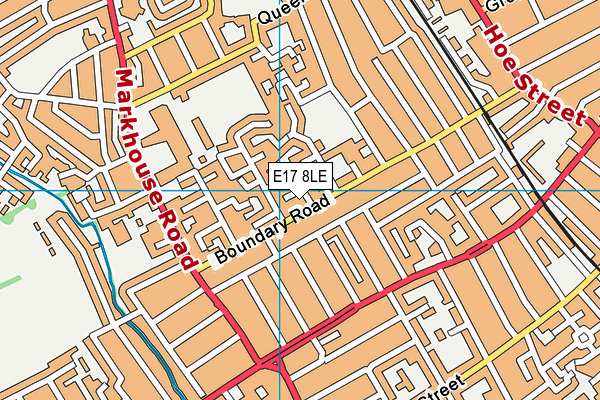 E17 8LE map - OS VectorMap District (Ordnance Survey)