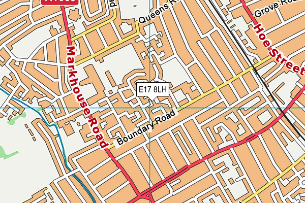 E17 8LH map - OS VectorMap District (Ordnance Survey)