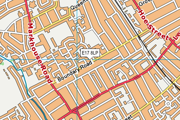 E17 8LP map - OS VectorMap District (Ordnance Survey)