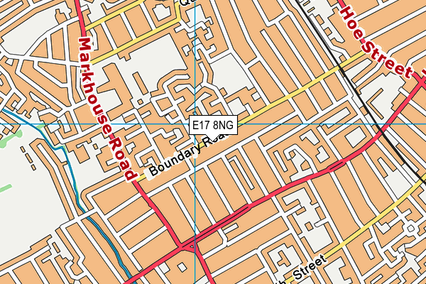 E17 8NG map - OS VectorMap District (Ordnance Survey)