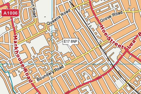 E17 8NP map - OS VectorMap District (Ordnance Survey)