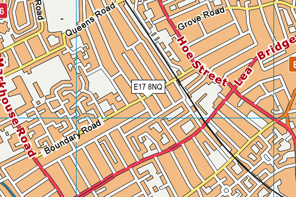 E17 8NQ map - OS VectorMap District (Ordnance Survey)