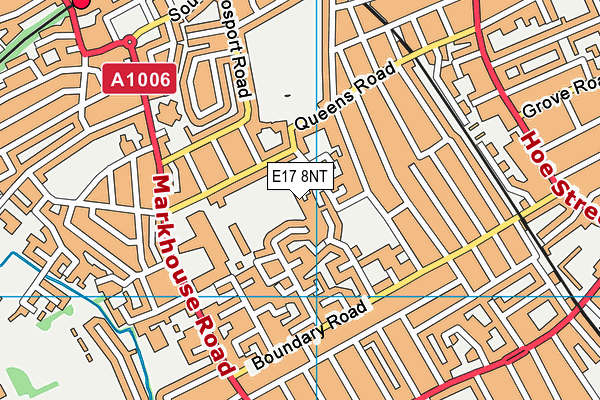 E17 8NT map - OS VectorMap District (Ordnance Survey)