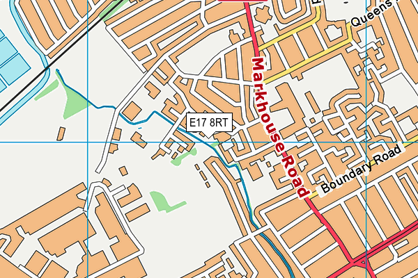 E17 8RT map - OS VectorMap District (Ordnance Survey)