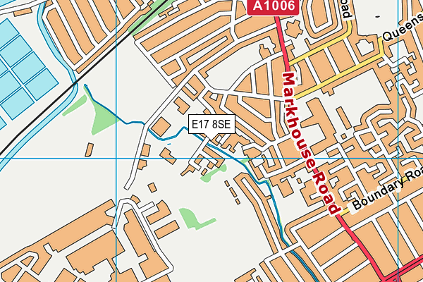 E17 8SE map - OS VectorMap District (Ordnance Survey)