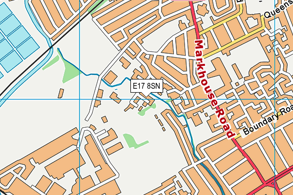 E17 8SN map - OS VectorMap District (Ordnance Survey)